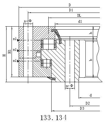 13系列内齿型转盘支承